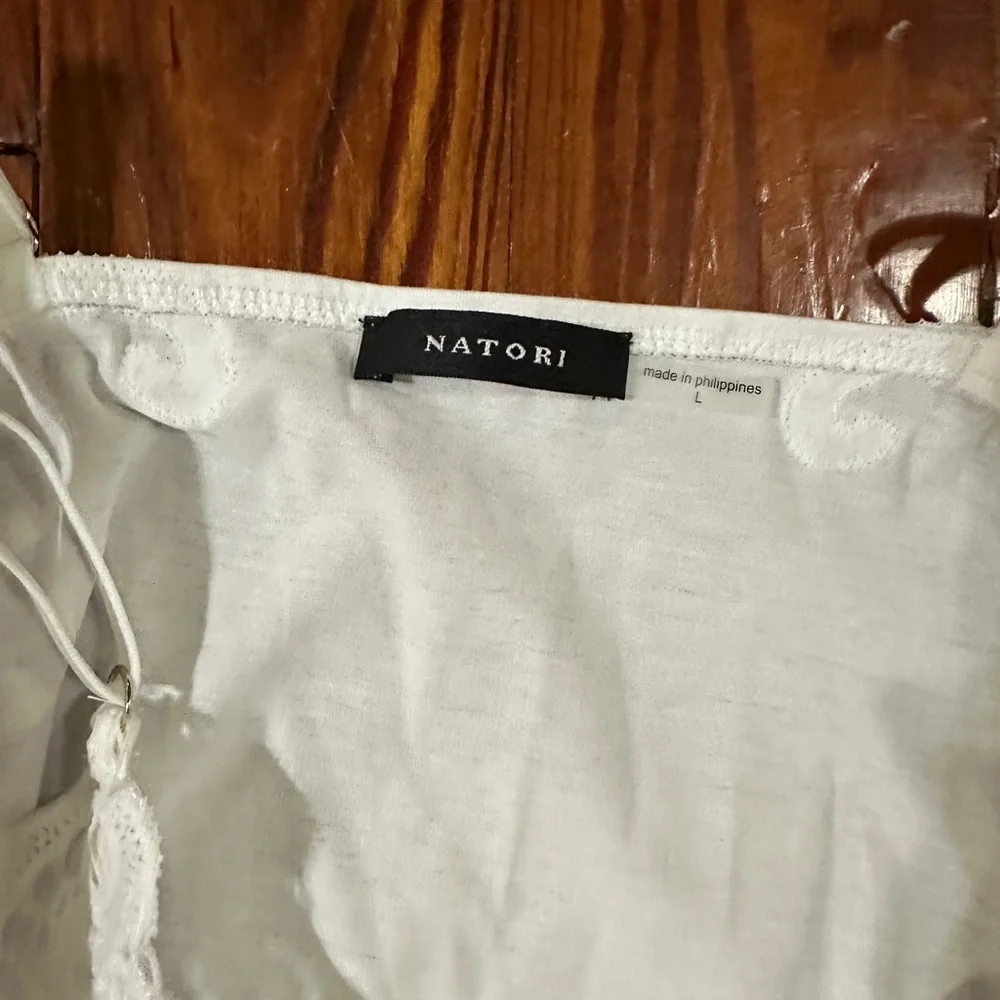 NWT Natori Bliss Harmony White Lace Nightgown Size L - Picture 3 of 5